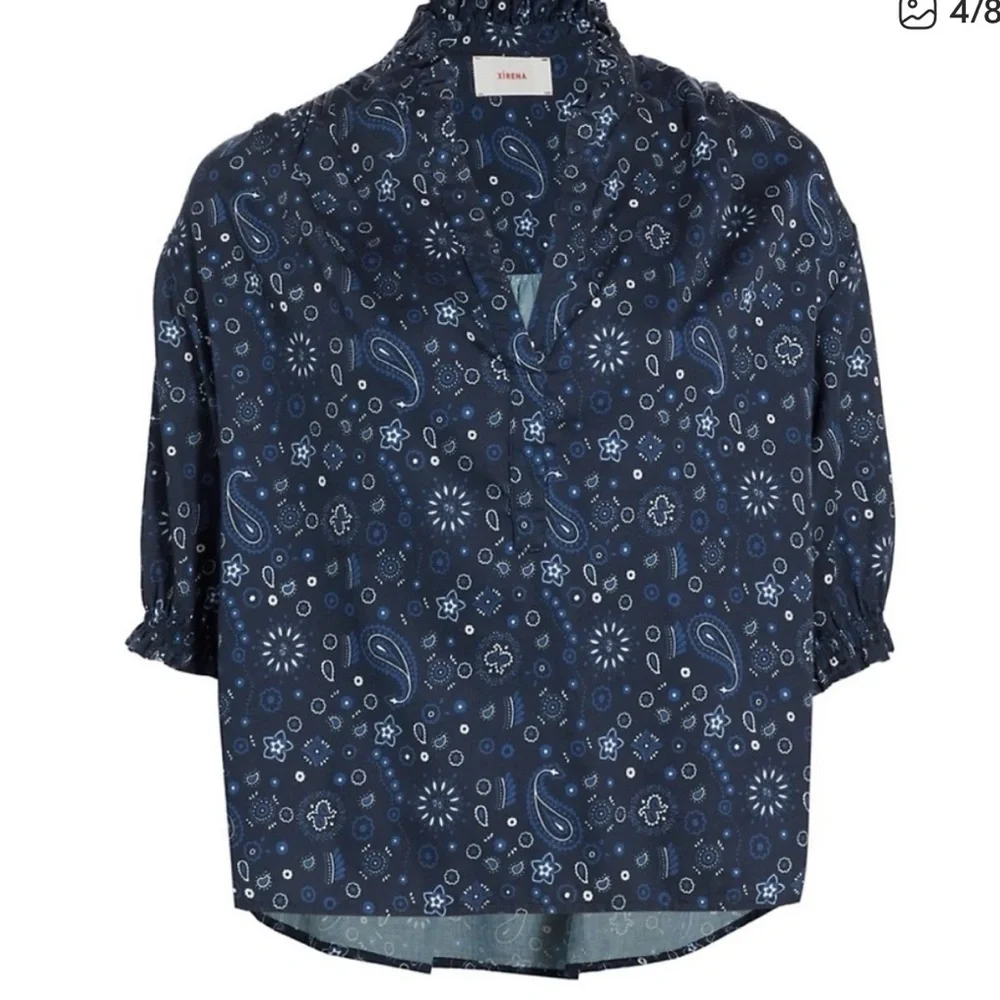 Perfect like new Xirena Cam paisley top large - Picture 5 of 10